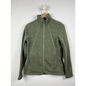 The North Face Fleece Sweater‎ Womens Small Long Sleeve Full Zip Green